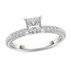 Thumbnail Image 0 of 1 CT. T.W. Princess-Cut Diamond Engagement Ring in 14K White Gold