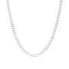 Thumbnail Image 1 of Men's 3.6mm Curb Chain Necklace in 14K White Gold - 30"