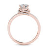 Thumbnail Image 2 of 3/4 CT. T.W. Diamond Frame Split Shank Engagement Ring in 14K Rose Gold