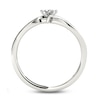 Thumbnail Image 3 of 1/4 CT. T.W. Princess-Cut Diamond Bypass Promise Ring in 14K White Gold