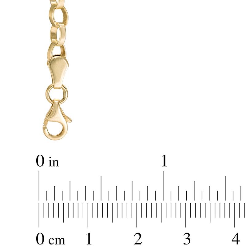 Diamond-Cut Oval Link Chain Bracelet in 10K Two-Tone Gold - 7.25"