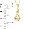 Thumbnail Image 3 of Diamond Accent Infinity Pendant and Drop Earrings Set in 10K Gold