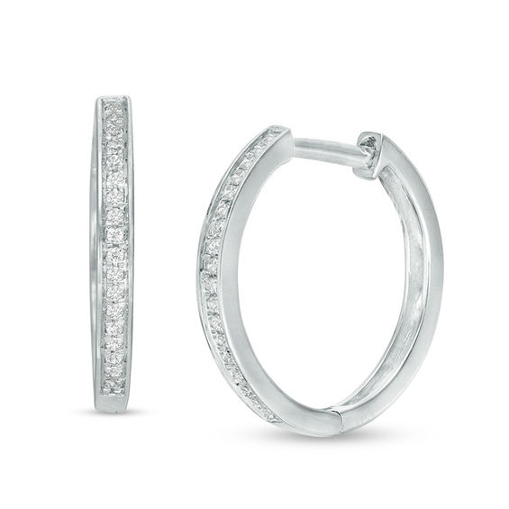 Zales outlet diamond shop hoop earrings