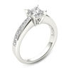 Thumbnail Image 1 of 1 CT. T.W. Princess-Cut Diamond Square Frame Engagement Ring in 14K White Gold