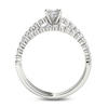 Thumbnail Image 2 of 1 CT. T.W. Princess-Cut Diamond Bridal Set in 14K White Gold