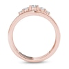 Thumbnail Image 3 of 1/2 CT. T.W. Diamond Five Stone Bridal Set in 14K Rose Gold