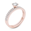 Thumbnail Image 2 of 3/4 CT. T.W. Diamond Bridal Set in 14K Rose Gold