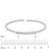 Thumbnail Image 2 of 1/8 CT. T.W. Diamond Bar Mesh Bangle in Sterling Silver