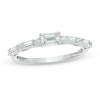 Thumbnail Image 1 of 3/4 CT. T.W. Emerald-Cut Diamond Engagement Band in 14K White Gold
