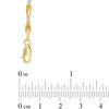 Thumbnail Image 2 of Emerald and Diamond Accent Station Bracelet in Sterling Silver and 14K Gold Plate - 7.25&quot;