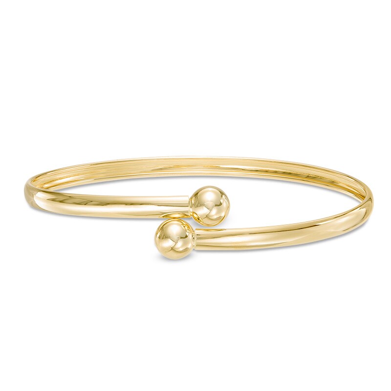Main Image 1 of Slip-On Bypass Bangle in 10K Gold