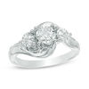 Thumbnail Image 0 of 1/2 CT. T.W. Diamond Past Present Future® Engagement Ring in 10K White Gold