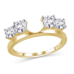 1 CT. T.W. Diamond Four Stone Solitaire Enhancer in 14K Gold