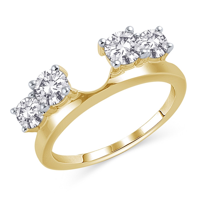 Main Image 2 of 1 CT. T.W. Diamond Four Stone Solitaire Enhancer in 14K Gold