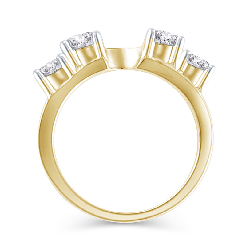 Main Image 3 of 1 CT. T.W. Diamond Four Stone Solitaire Enhancer in 14K Gold