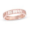 Thumbnail Image 1 of Diamond-Cut Bridge Stackable Band in 10K Rose Gold