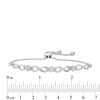 Thumbnail Image 1 of Diamond Accent Triple Infinity Bolo Bracelet in Sterling Silver - 9.5"