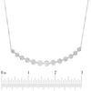 Thumbnail Image 2 of 1 CT. T.W. Multi-Diamond Flower Necklace in 10K White Gold