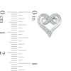Thumbnail Image 2 of Diamond Accent Infinity Heart Stud Earrings in Sterling Silver