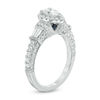 Thumbnail Image 1 of Vera Wang Love Collection 1-1/5 CT. T.W. Pear-Shaped Diamond Frame Engagement Ring in 14K White Gold