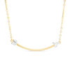 Thumbnail Image 1 of Curved Arrow Necklace in 10K Gold