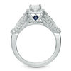 Thumbnail Image 3 of Vera Wang Love Collection 1 CT. T.W. Princess-Cut Diamond Frame Engagement Ring in 14K White Gold