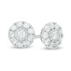 Thumbnail Image 1 of 1/4 CT. T.W. Composite Diamond Stud Earrings in 10K White Gold