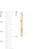 Thumbnail Image 3 of 2.0mm Diamond-Cut Tube Hoop Earrings in 14K Gold