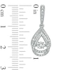 Thumbnail Image 2 of 0.085 CT. T.W. Diamond Teardrop Pendant and Earrings Set in Sterling Silver