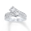 Thumbnail Image 3 of Ever Us® 3 CT. T.W. Two-Stone Diamond Bypass Ring in 14K White Gold