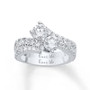 Thumbnail Image 3 of Ever Us® 2-1/2 CT. T.W. Two-Stone Diamond Bypass Ring in 14K White Gold