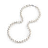 Thumbnail Image 1 of 8.0-8.5mm Akoya Cultured Pearl Strand Necklace with 14K White Gold Clasp