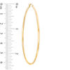 Thumbnail Image 2 of 65.0mm Hoop Earrings in 14K Gold