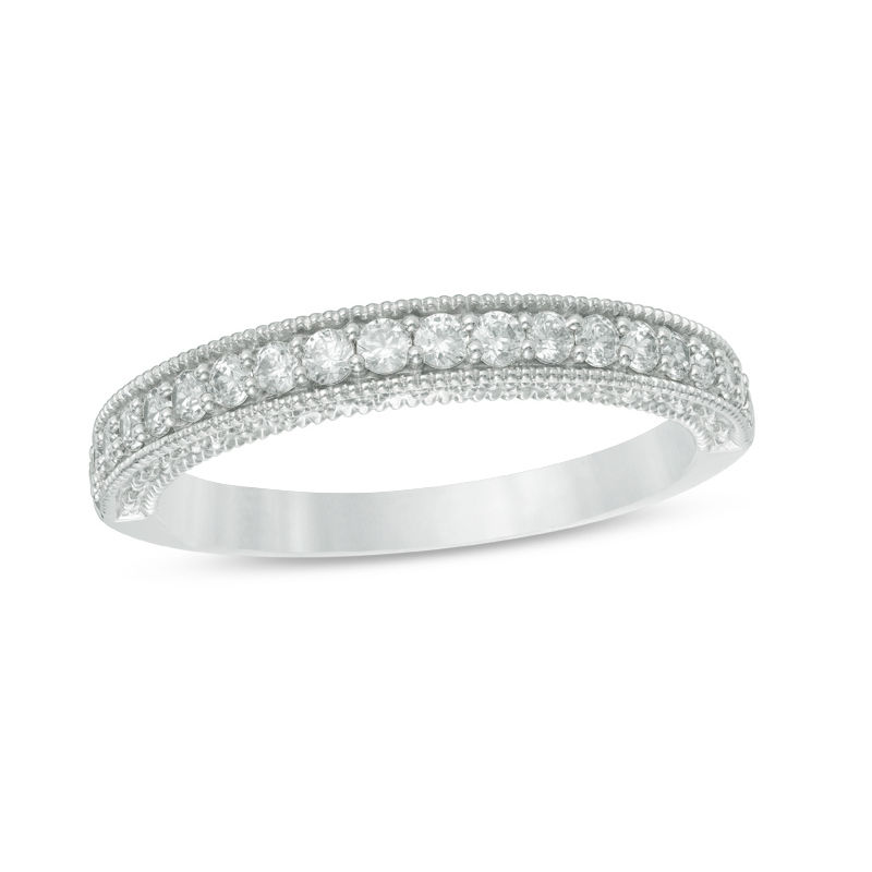 Main Image 1 of 1/6 CT. T.W. Diamond Band in 10K White Gold