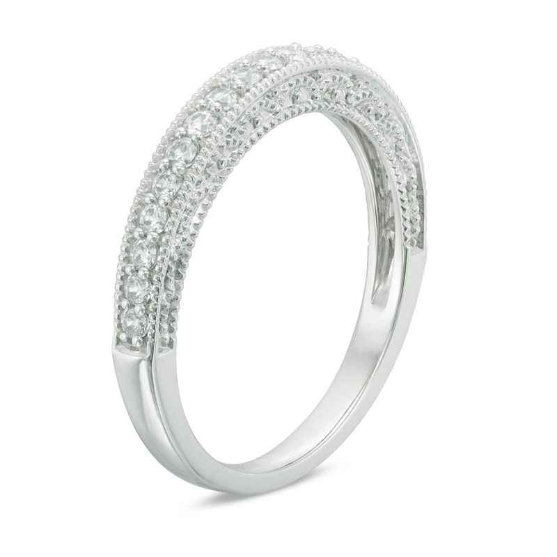 Main Image 2 of 1/6 CT. T.W. Diamond Band in 10K White Gold