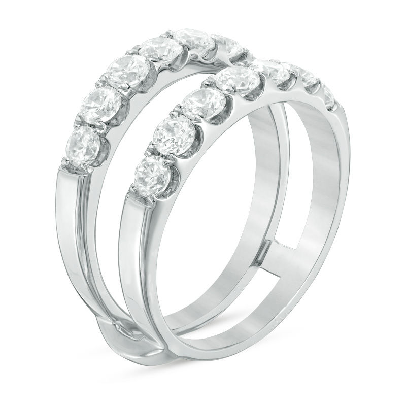 Main Image 2 of 1-1/2 CT. T.W. Certified Diamond Solitaire Enhancer in 14K White Gold
