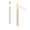 Thumbnail Image 1 of Line of Love™ 3/4 CT. T.W. Diamond Drop Earrings in 10K Gold