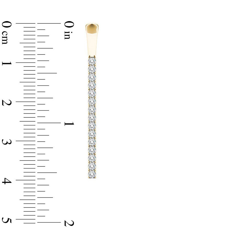 Line of Love™ 1 CT. T.W. Diamond Drop Earrings in 10K Gold