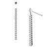 Line of Love™ 3/4 CT. T.W. Diamond Drop Earrings in 10K White Gold