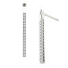 Line of Love™ 1/2 CT. T.W. Diamond Drop Earrings in 10K White Gold
