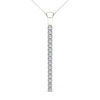 Thumbnail Image 0 of Line of Love™ 3/4 CT. T.W. Diamond Pendant in 10K White Gold