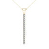 Thumbnail Image 1 of Line of Love™ 1/2 CT. T.W. Diamond Pendant in 10K Gold