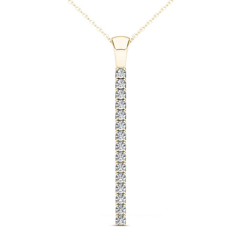 Main Image 1 of Line of Love™ 3/4 CT. T.W. Diamond Pendant in 10K Gold