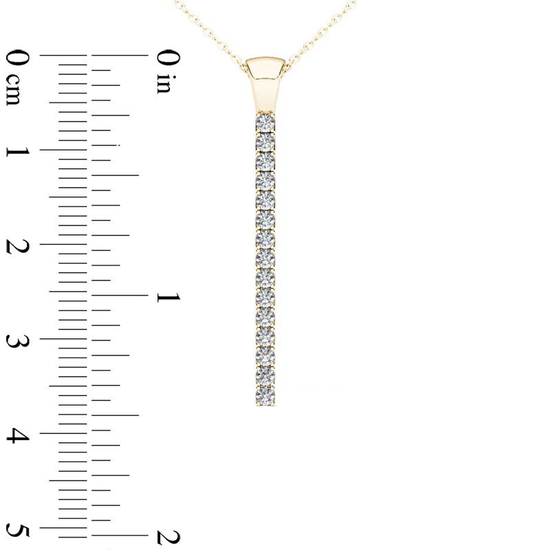 Main Image 2 of Line of Love™ 3/4 CT. T.W. Diamond Pendant in 10K Gold