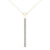 Thumbnail Image 0 of Line of Love™ 1/4 CT. T.W. Diamond Pendant in 10K Gold