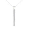 Thumbnail Image 0 of Line of Love™ 1/2 CT. T.W. Diamond Pendant in 10K White Gold