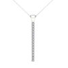 Thumbnail Image 1 of Line of Love™ 1/2 CT. T.W. Diamond Pendant in 10K White Gold