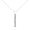Thumbnail Image 0 of Line of Love™ 1/6 CT. T.W. Diamond Pendant in 10K White Gold