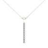 Thumbnail Image 1 of Line of Love™ 1/6 CT. T.W. Diamond Pendant in 10K White Gold