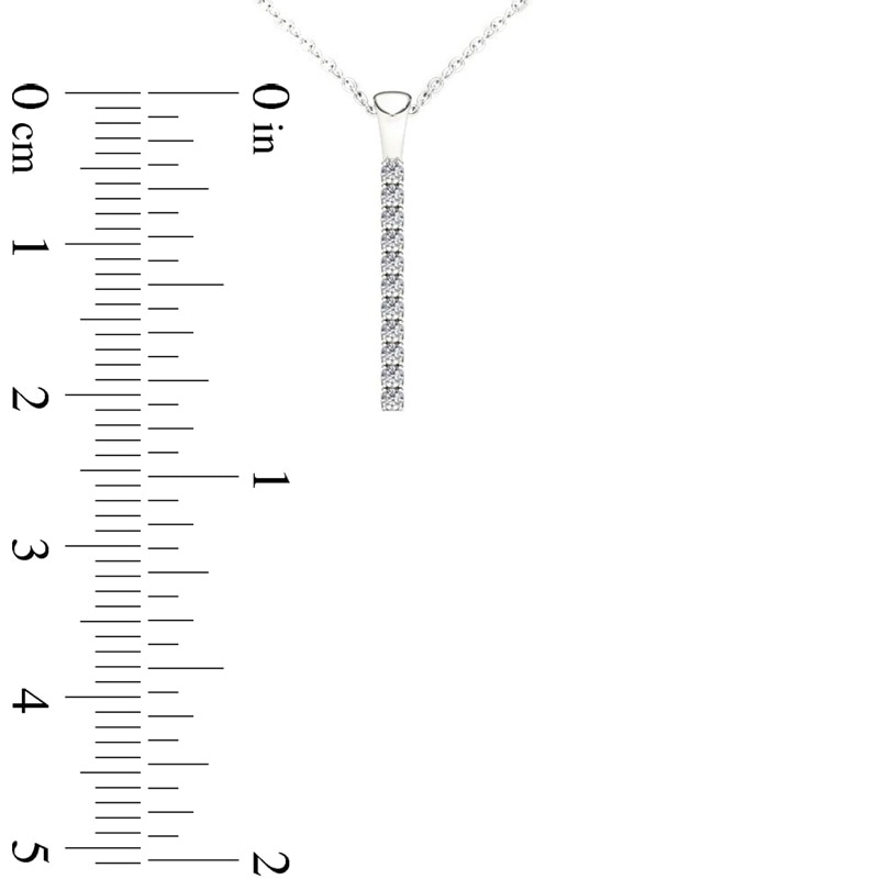 Line of Love™ 1/6 CT. T.W. Diamond Pendant in 10K White Gold